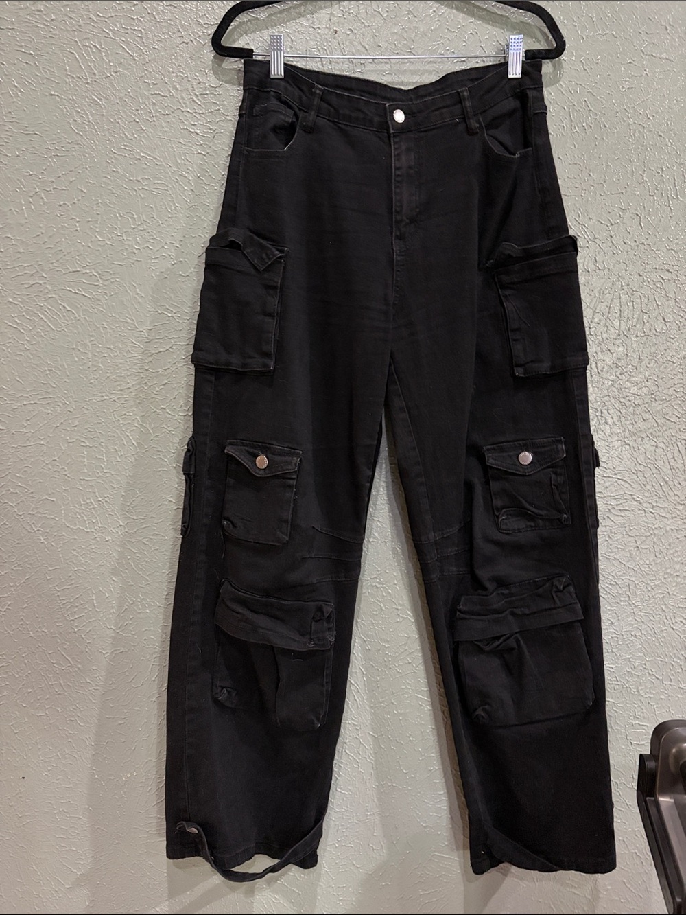 Dazy Black Cargo Utility Pants